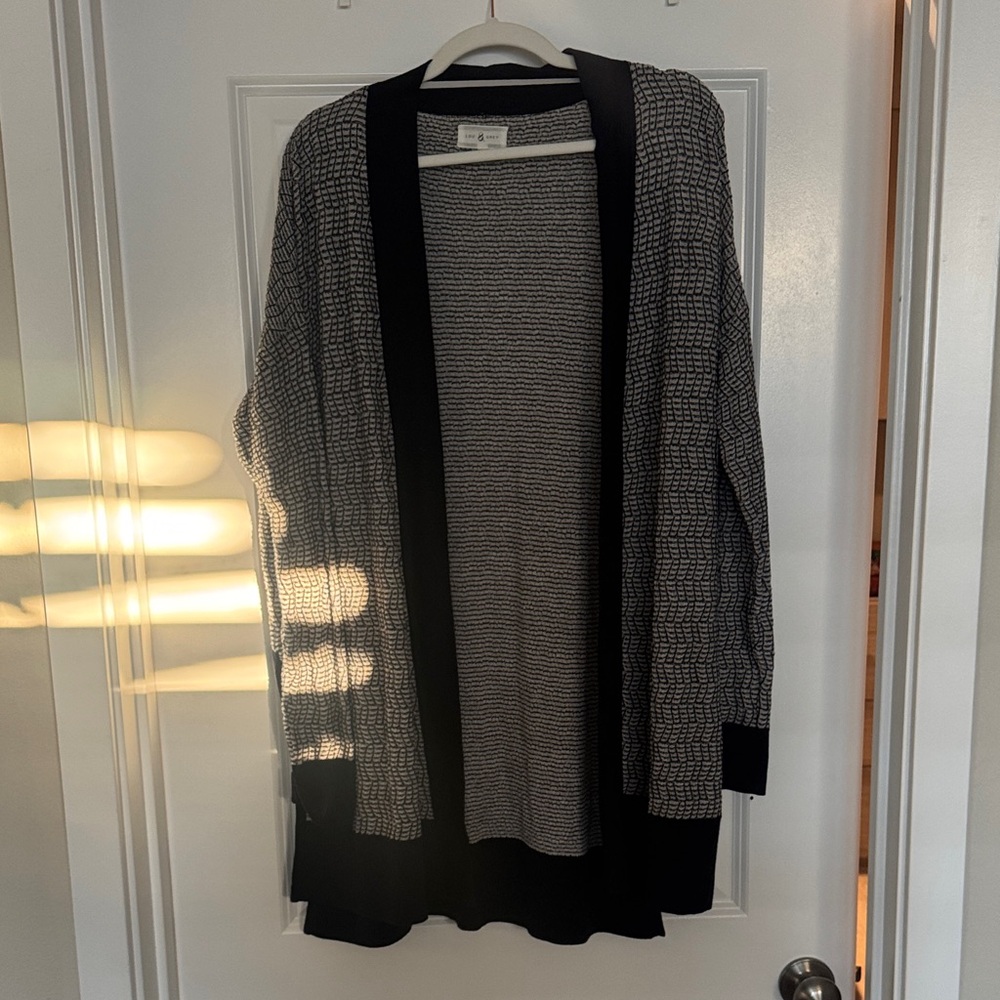 Lou & Grey Black and White Cardigan